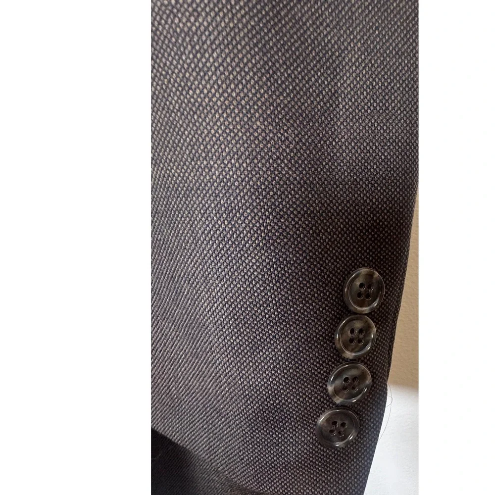 John Weitz Signature Collection Brown Wool Blazer S42 VTG Dark Academia Preppy